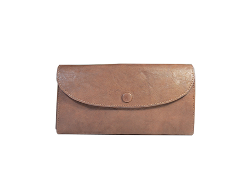 Glory Long Wallet Navy Brown