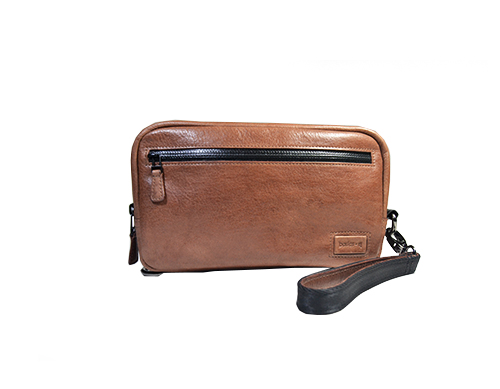 Trevon Man Pouch Brown