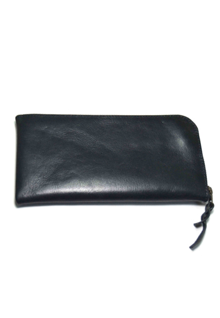 Tussel Long Wallet Dark Black