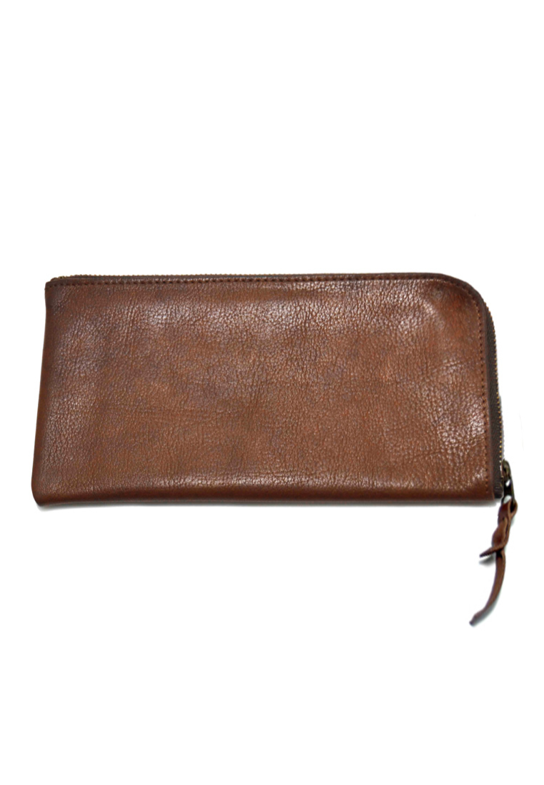 Tussel Long Wallet Dark Brown