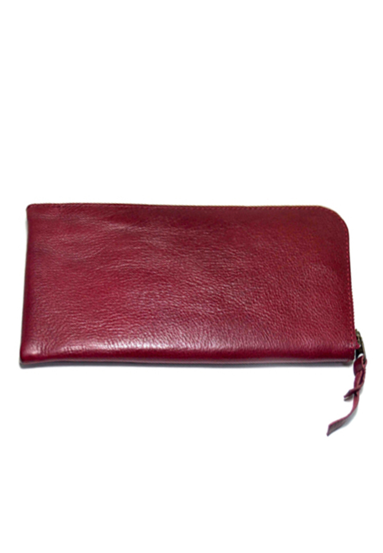 Tussel Long Wallet Dark Red