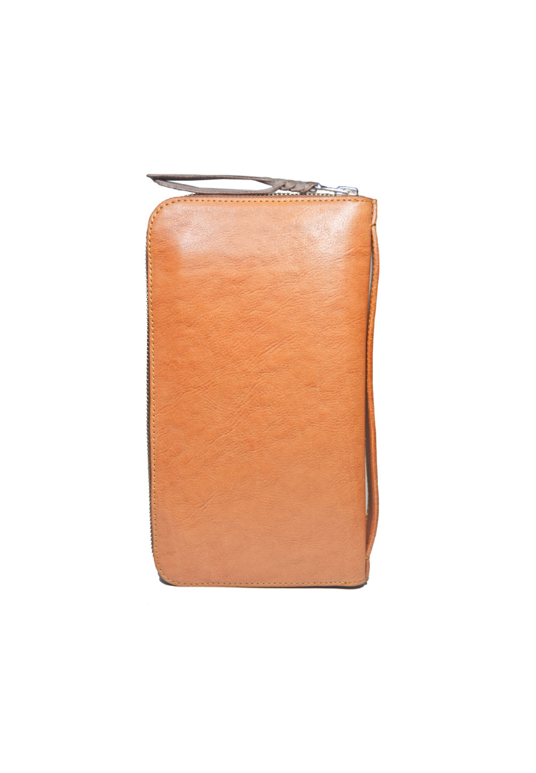 Calanta Passport Wallet Brown