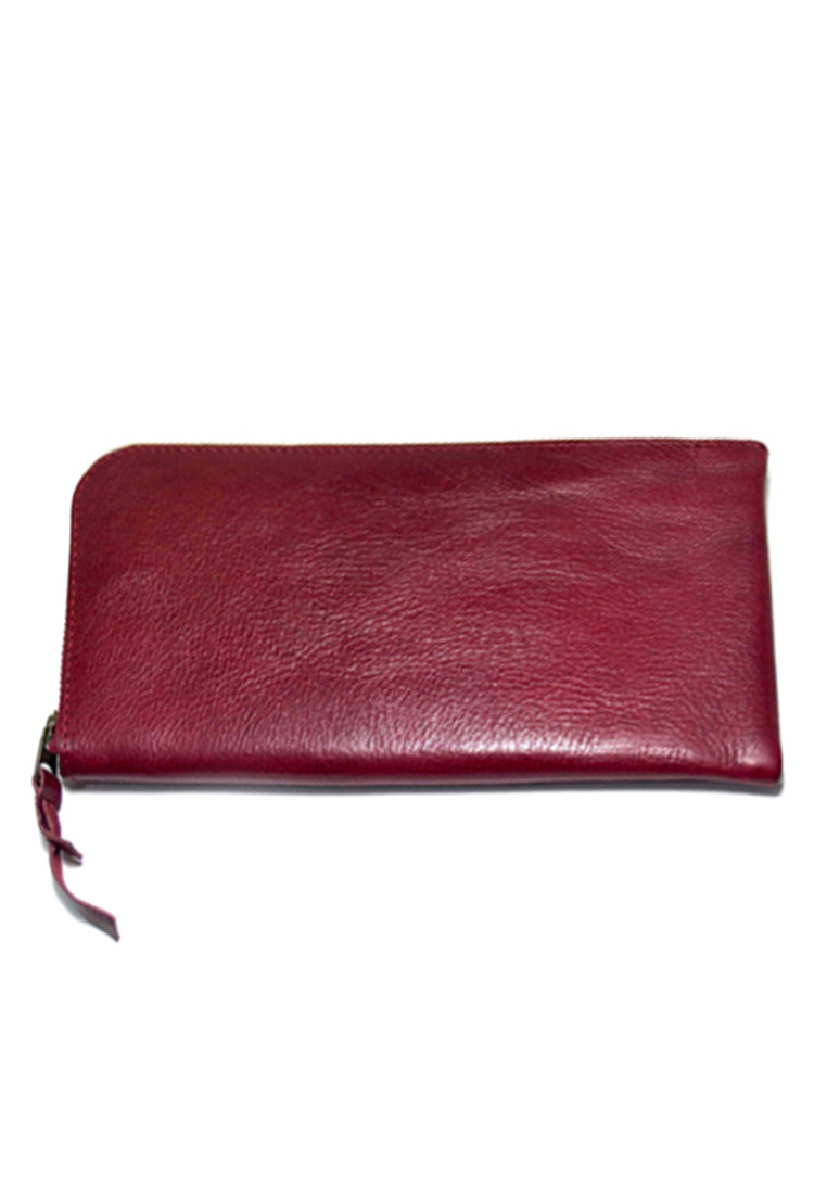 Tussel Long Wallet Dark Red