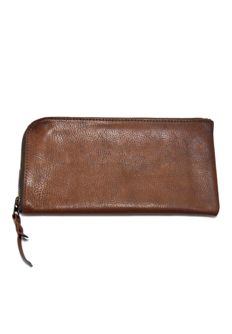 Tussel Long Wallet Dark Brown